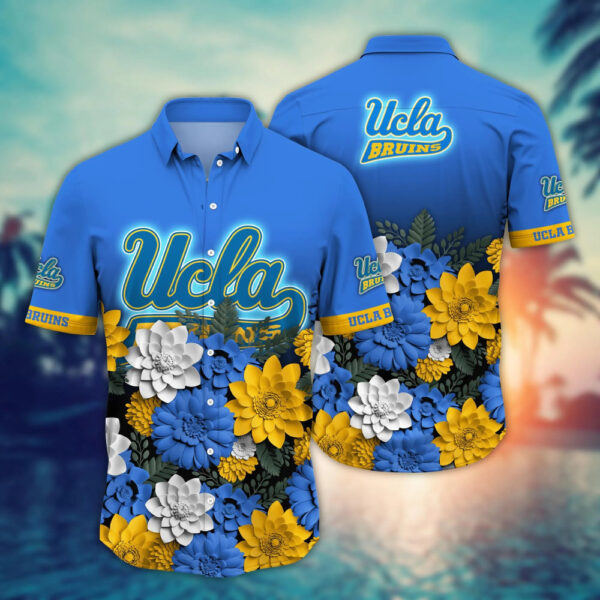 UCLA Bruins NCAA3 Flower Hawaii Shirt And Tshirt For Fans, Summer Football Shirts NA49704