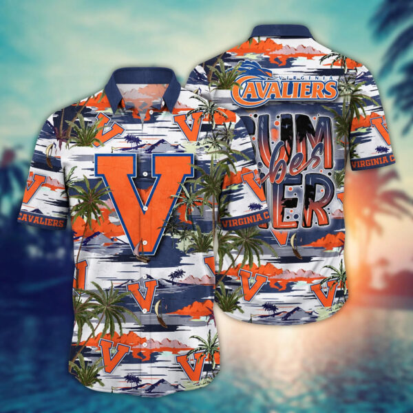 Virginia Cavaliers NCAA3 Flower Hawaii Shirt And Tshirt For Fans, Summer Football Shirts NA49816
