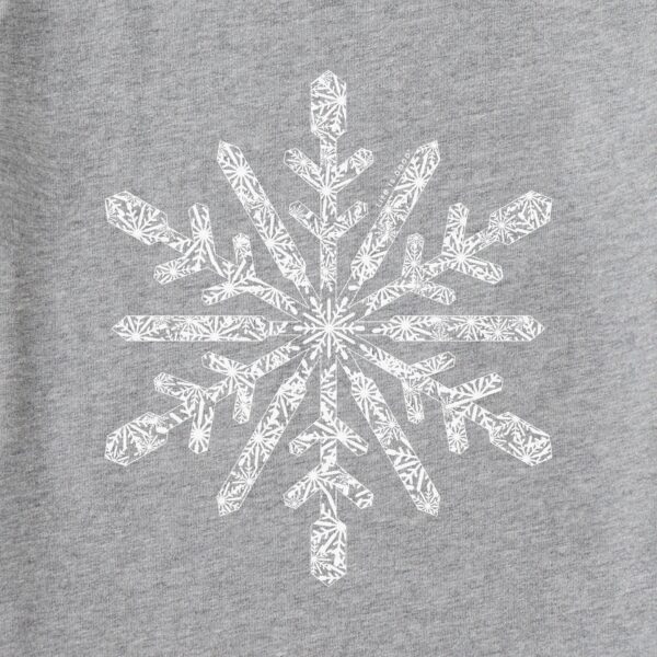 Women's Contrast Snowflake Long Sleeve Crusher Vee - Image 2