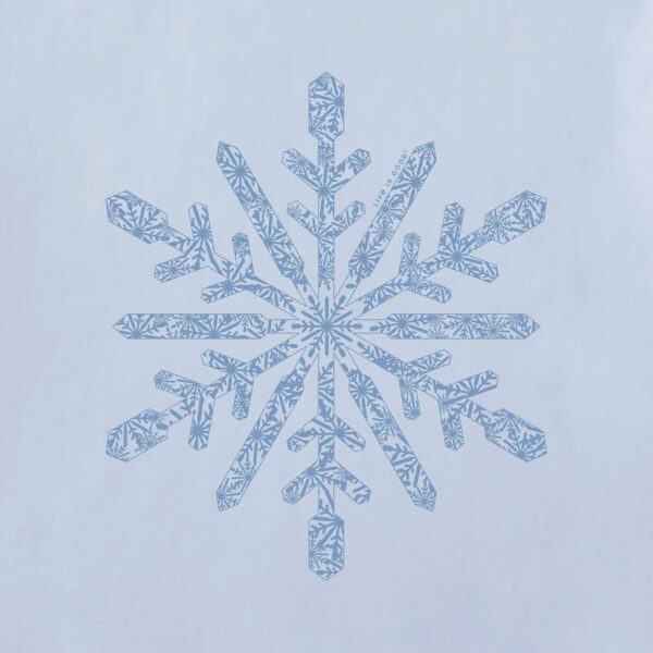 Women's Contrast Snowflake Long Sleeve Crusher Tee - Image 5