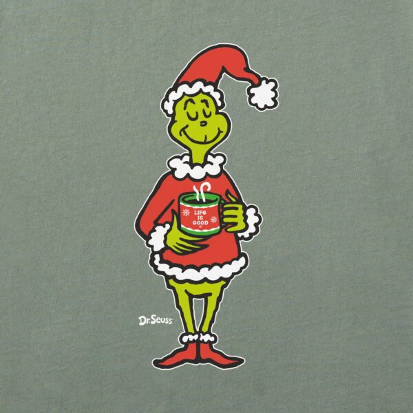 Women's Coffee Makes me Less Grinchy Long Sleeve Crusher Tee - Image 6