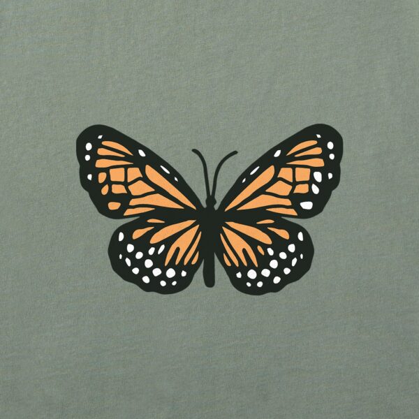 Women's Clean Butterfly Long Sleeve Crusher Boxy Tee - Image 6