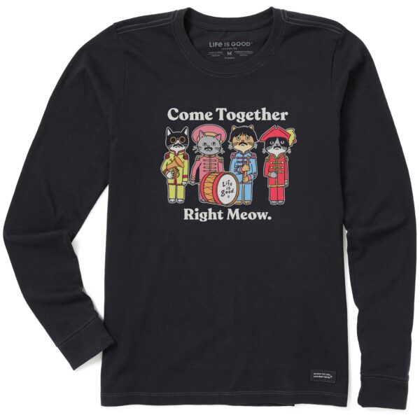 Women's Come Together Right Meow Long Sleeve Crusher Tee - Image 3