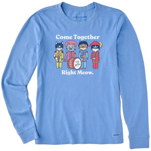 Women's Come Together Right Meow Long Sleeve Crusher Tee - Image 5