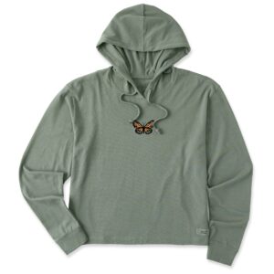 Women's Clean Butterfly Crusher Boxy Hoodie