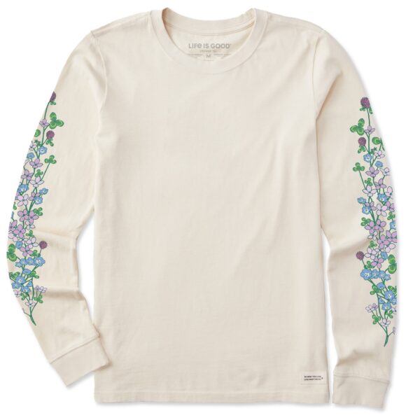 Women's Clovers & Wildflowers Long Sleeve Crusher Tee - Image 3