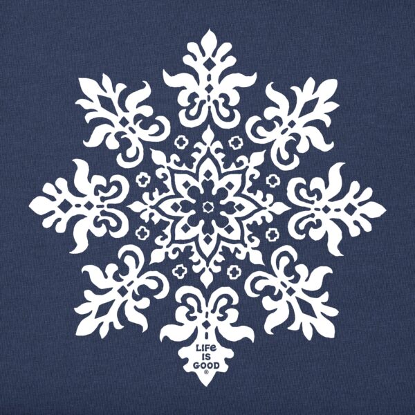 Women's Classic Snowflake Long Sleeve Crusher Tee - Image 2