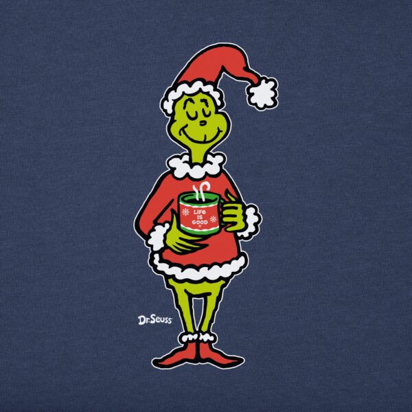 Women's Coffee Makes me Less Grinchy Long Sleeve Crusher Tee - Image 2