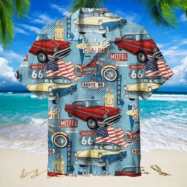 U S Route 66 Hawaiian Shirt