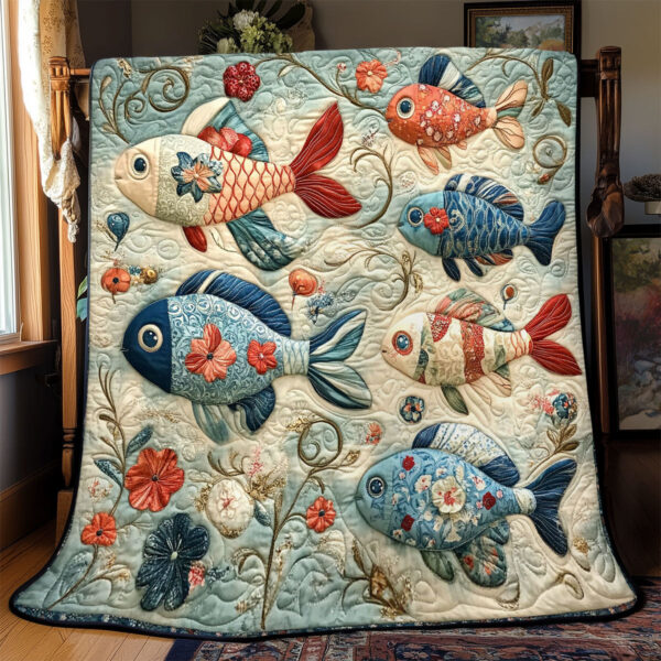 Fish Tale Bliss WJ0701008CL Quilt - Image 2