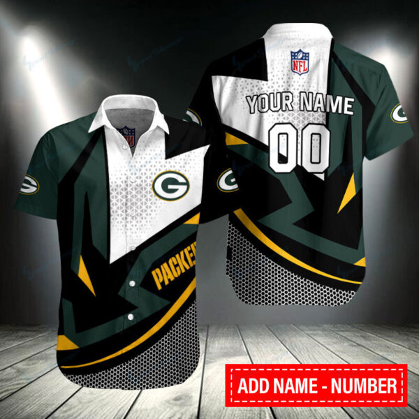 Green Bay Packers Personalized Button Shirt BB224
