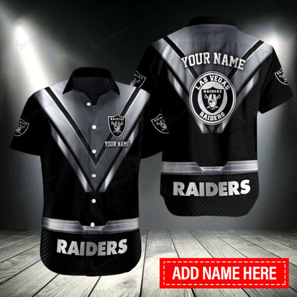 Las Vegas Raiders Personalized Button Shirt BB070