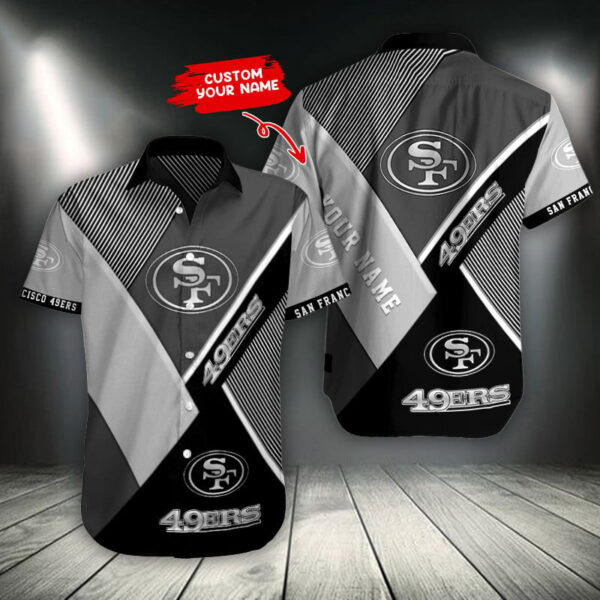 San Francisco 49ers Personalized Button Shirt BB376